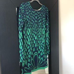 Julie Brown peacock dress